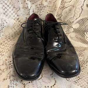 Hugo Boss Men's US 13 Black Leather Oxford Dress Shoes